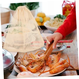 Mikinona Reusable Seafood Boil Bag Set 4pcs Lightweight Cooking Bags Perfect for Seafood Boil Steam