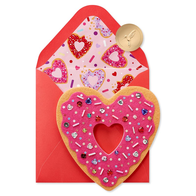Papyrus Valentine's Day Greeting Card (Donut Heart)