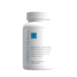 Consult Health Beaute Caps PRO - 10,500mg Biotin, Collagen, MSM, Clinically Tested Supplement Supports Healthy Hair Growth, Skin and Nails, USA Made - 180 Capsules