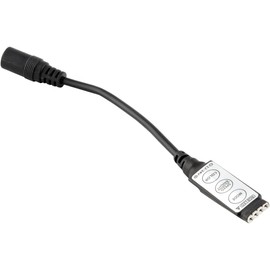 ABI Low-Profile Inline Controller for RGB LED Strip Light, Black