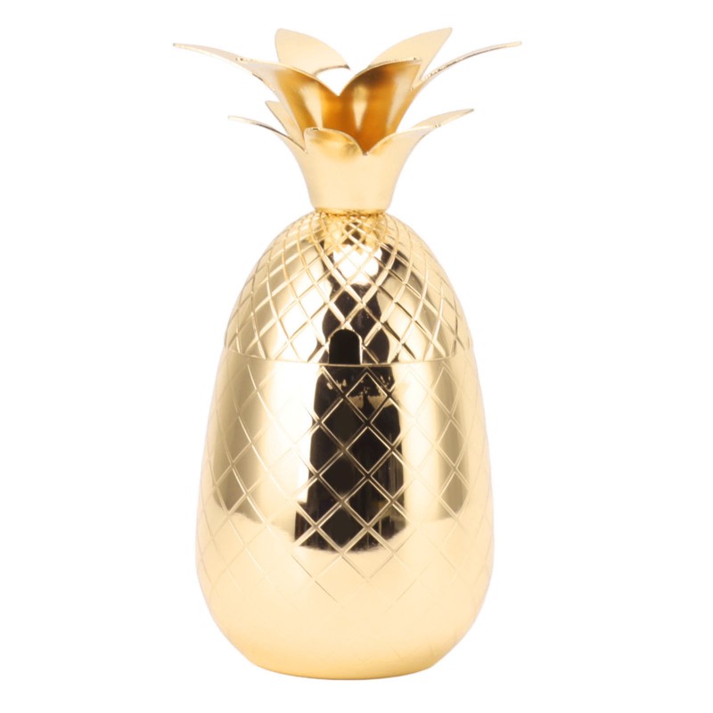 Cocktail Shaker Pineapple Shape Stainless Steel Polished Smooth Surface 500ml
