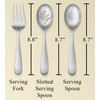 Hudson Essentials 9-Piece Bergamo Hammered 18/10 Stainless Steel Serving Fork