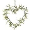 Heaven Sends Mistletoe Heart Shaped Decorative Christmas Wreath