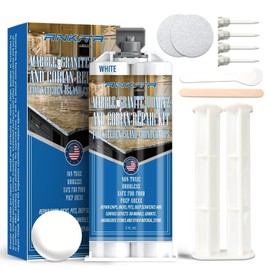 Quartz Countertop Chip Repair Kit(White), Marble and Granite Repair to Fix Nicks, Chips, or Scratches on Granite, Marble Porcelain, Corian, Travertine, Quartz and Other Stone and Acrylic Surfaces.