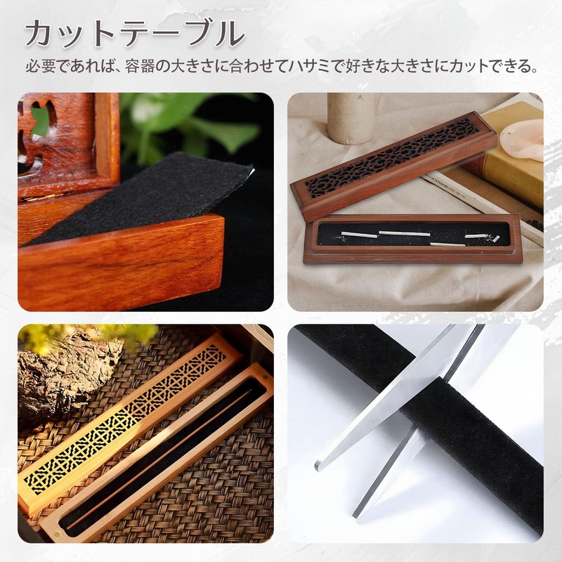 VEAGIA Incense Burner, Horizontal Incense Burner, 6 Pieces, Rectangular, Flame