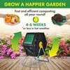Miracle-Gro Compost Tumbler Single Chamber – Easy-Turn Composter Tumbler Outdoor
