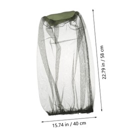 GANAZONO 6Pcs Fishing Head Net Lightweight Face Protective Mesh for Outdoor Activities for Camping Hiking and Traveling Easy to Pack and Carry Green