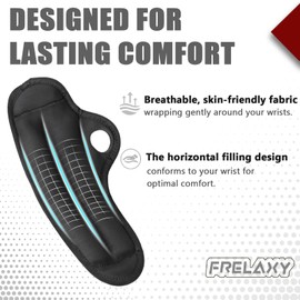 Frelaxy Wrist Weights with Thumb Loops Lock for Men Women 1lb*2 2lbs*2 3lbs*2 Ankle Weights Weighted Gloves for Running Strength Training Yoga Walking Exercises (Red, 2 lbs x 2)