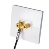 Cleqee 4pcs 24K Gold Plated Speaker Plug Y Plug Y