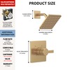 Replacement for Delta 13/14 Series Shower Trim Kit, Compatible with