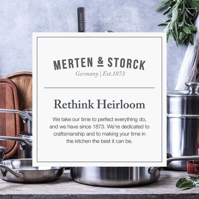 Merten & Storck Tri-Ply Stainless Steel 12” Frying Pan Skillet,