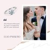 Elio Passero 2CT Moissanite Engagement Rings for Women,Women's Solitaire Engagement