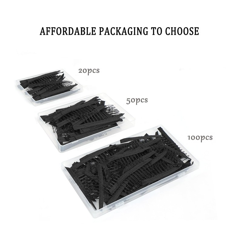 20 Pieces Wig Combs Wig Clips Wig Combs to Secure