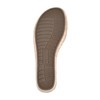 WHITE MOUNTAIN Shoes Samwell Women's Wedge Sandal, White/Burn/Smooth, 7.5 M