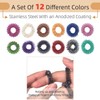 Steemjoey 12 PCS Fidget Rings Acupressure Rings Spiky Sensory Finger