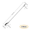 Bar Spoons, Set of 4 304 Stainless Steel Mixing Spoons