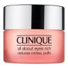 CLINIQUE ALL ABOUT EYES RICH REDUCES CIRCLES PUFFS 0.5OZ NEW