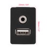 Aux Extension Mount Dash,Car Boat Dash Flush Mount USB Port