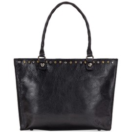 Patricia Nash Large Tote Handbag - Zancona Tote - 100% Full Grain Supple Leather Tote Bag For Women, Designer Tote Bag, Nice Purses for Women, Black