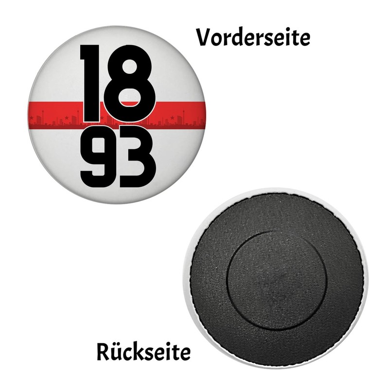 Stuttgart Brustring 1893 Magnet with Skyline Football Fridge Magnet for
