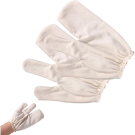 Guantes de masaje de seda cruda Lyreh W01011 – Exfoliación corporal con muñequeras elásticas