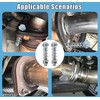 2PCS Car Exhaust Manifold Bolts M10x1.5 mm with Springs &
