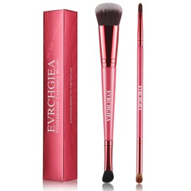 Brocha de Contorno de Mezcla para Maquillaje, Juego de Brochas para Corrector de Contorno de Base, Brocha de Base para Maquillaje Líquido, Crema, Brochas de Maquillaje de Doble Cara, Buenas