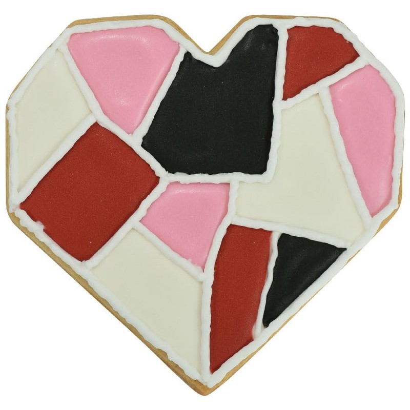 R&M Geo Heart Cookie Cutter Stainless Steel 3.5"