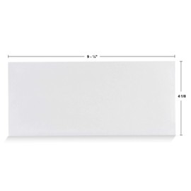 40 #10 Security Tinted Self-Seal Envelopes - No Window, EnveGuard, Size 4-1/8 X 9-1/2 Inches - White - 24 LB - 40 Count (34140)