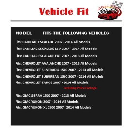 Autopartspconline Rear Brakes and Rotors Brake Pads Kit for Chevy Suburban 1500 Tahoe GMC Yukon
