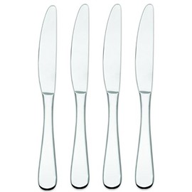 Hampton Signature Melody - Cuchillos de cena, color plateado