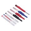 Carpenter Pencil Marker Set Multifunctional 6 Long Nib Deep Hole