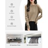 Chanyarn Women's Cashmere Long Sleeve Sweater Crewneck 2025 Fall Winter