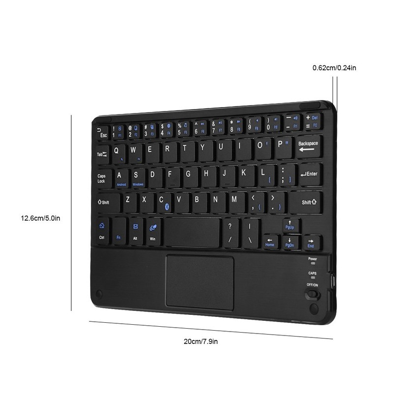 Teclado Inalámbrico Bluetooth, Mini Teclado Universal Ultra Delgado y Multifuncional