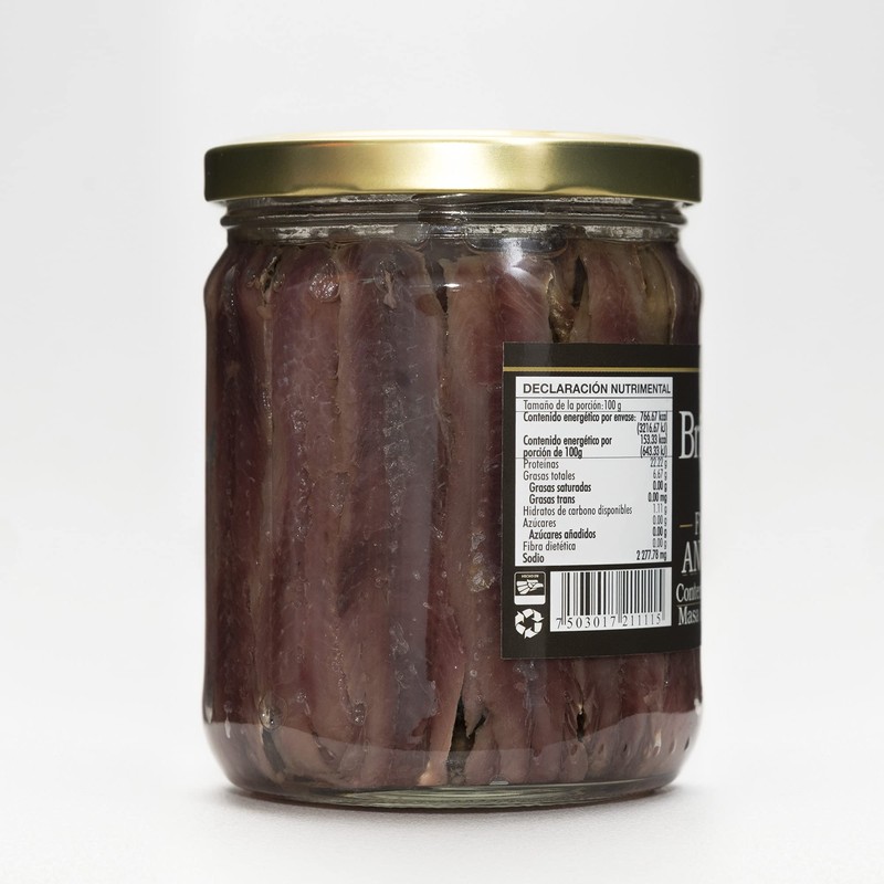 Filetes de Anchoas Brisamar 500 grs