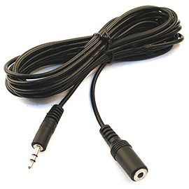 JacobsParts 3.5mm Stereo AUX Male to Female Extension Cable (5 Feet)