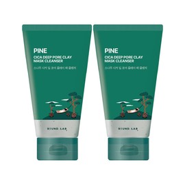 roundlab [2개세트] 라운드랩 소나무 시카 딥 포어 클레이 팩 클렌저 150ml