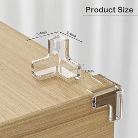 SYTHAK Babyproofing Corner Guards,Protectors Guards - Furniture Table Edges Corner Guard & Edge Safety Bumpers for Baby Children -Clear and Transparent