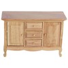 Dollhouse 1:12 Double Door Cabinet Doll House Wooden Furniture Miniature
