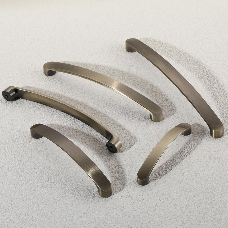 SYZOW 6 Pack Hole Center 160mm Kitchen Cabinet Handles Brushed