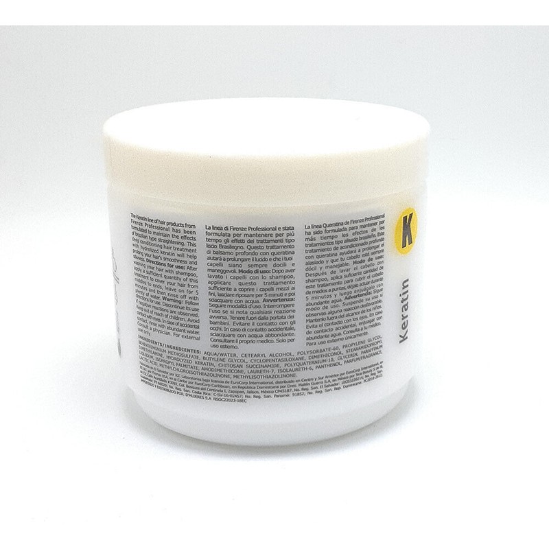 Firenze Professional Keratin Mask Hair Treatment sulfate & paraben free