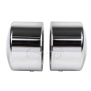 Unbranded Chrome Front Axle Nut Covers For Harley Dyna Electra