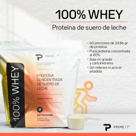 Proteína Whey 100 Primetech 2 Kg Vainilla 60 Porciones