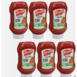 Unbranded French's Love Us or It's Free Tomato Ketchup, Kosher, Gluten-Free - Pack of 6