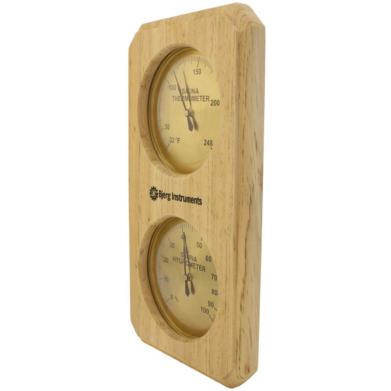 Sauna Thermometer and Hygrometer - 2-in-1 Indoor Analog Temperature &