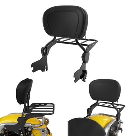 TCMT Backrest Sissy Bar Luggage Rack Fits For Harley Touring Road Glide Road King FLHT FLHX FLTR 1997-2008 Street Glide FLHX 2006-2008 Electra Glide Standard FLHT 1997-2008