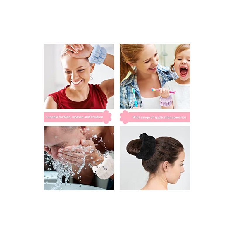 Muñequeras Lavar Cara Pulseras Lavado Facial Toallas Muñeca Spa Bandas