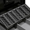 BARSKA 12-Inch Cash Box and Labeled 6 Compartment Tray with