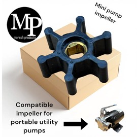 MP Maresh Products Utility Pump Replacement Impeller or Impeller Cover part for Water Transfer pump MP Mini (5 Impellers)