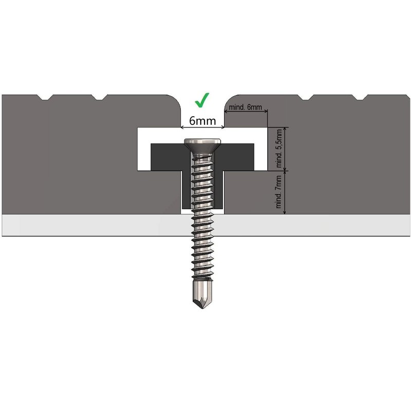 YOUTU WPC Clips, WPC/BPC Flooring Hidden Fixing Spacer Clip -
